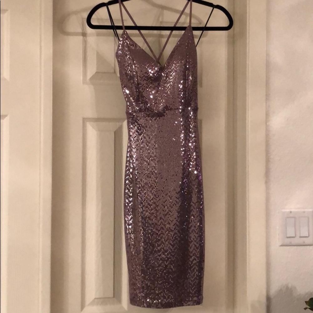 Never Worn! Mauve Sequin Dress